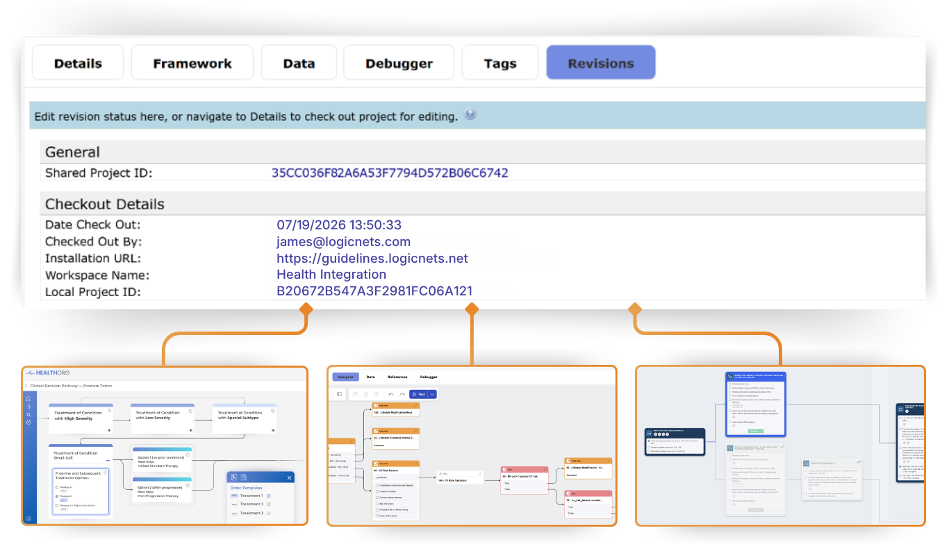 LogicNets Shared Workspaces — version control and collaboration