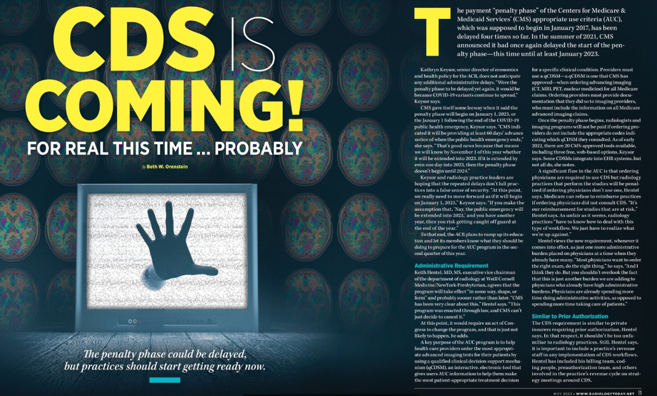 AUC is for Real – Radiology Today
